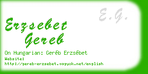 erzsebet gereb business card