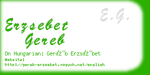 erzsebet gereb business card